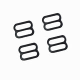 1" Metal Tri-Glide Slider Buckles Black (Package of 4)